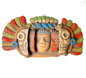 One Of a KInd Clay Mask Pura Cultura Tlaloc Clay Mask 