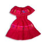 Little Girls Campesinos Dress Dresses Pura Cultura Hot Pink 0 