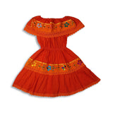 Little Girls Campesinos Dress Dresses Pura Cultura Orange 0 