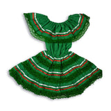 Little Girls Vestidos Patrioticos Dresses Pura Cultura Patriotico Green 0 