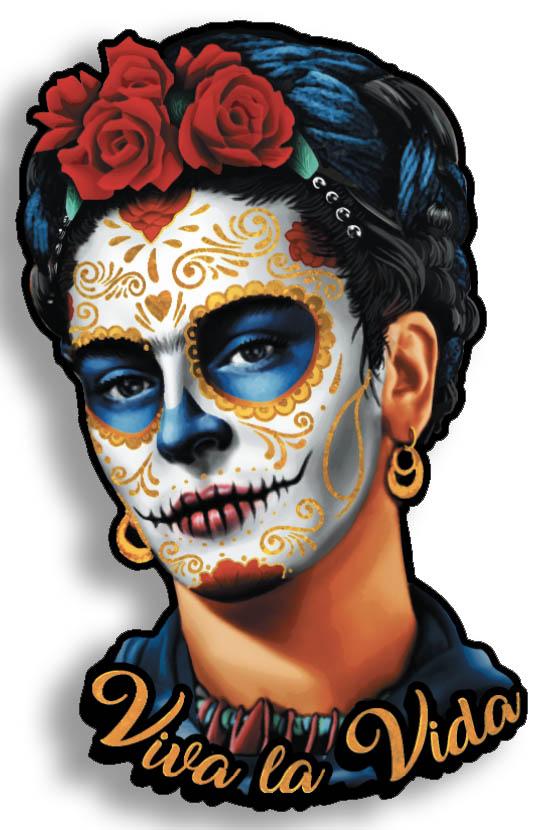 Frida Viva la Vida Sticker Pura Cultura 