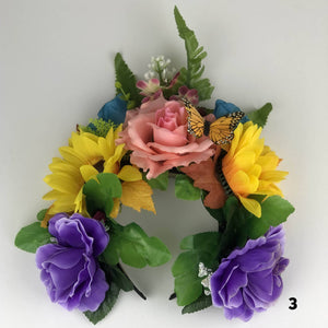 Flower Crown - Mexican Headpiece Headband - Day of the Dead, Dia de los Muertos Flower Crown Import 