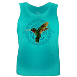 Huitzilin Premium Graphic T-shirt (Men's) Men Shirts Nahua Ollin Tank Top Turquoise S