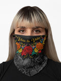Mask Headband Two-in-One Pura Cultura Black Viva la Vida Adult Small 