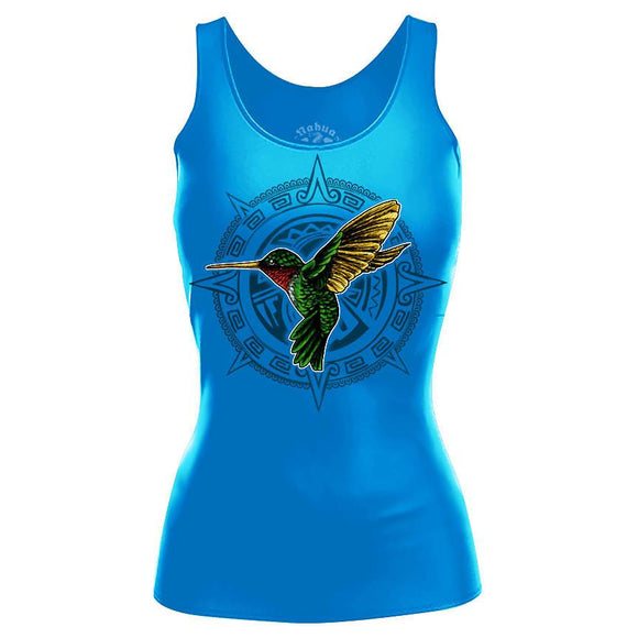 Colibri Premium Tee (Women's) Women shirts Nahua Ollin Tank Top Turquoise S
