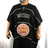 Mexican Patriot Poncho Poncho Import Black Calendar 