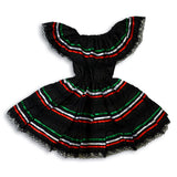 Little Girls Vestidos Patrioticos Dresses Pura Cultura Patriotico Black 0 