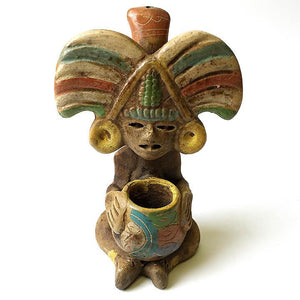 Clay/Barro Mexican Pipe Pipe Import Tall Jaguar Tall 