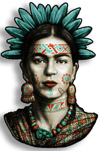 Frida Indigenous Sticker Pura Cultura 