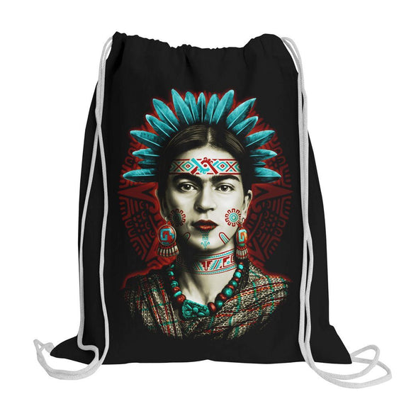 Graphic Gym Bag Bag Nahua Ollin Frida Kahlo Indigenous 