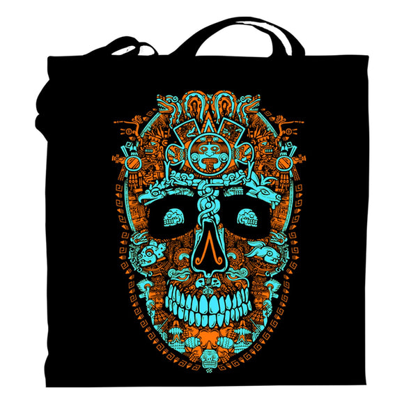 Graphic Tote Bag Bag Nahua Ollin Miquiztli/ orange 