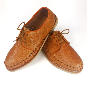 Closed Toe Calendar Huaraches (Men's) Men's Footwear Import Navy Blue/ Brown 7 