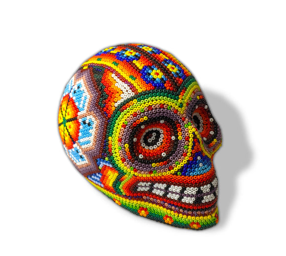 Wixarika Barro/Clay Little Skull Pura Cultura Big Huichol Skull # 1 