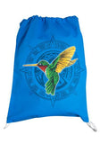 Graphic gym bag Bag Nahua Ollin Colibri/ turquoise 
