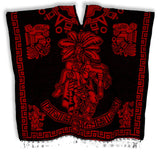 Winter Ponchos Poncho Pura Cultura Popocatepetl/Eagle Red/Black 