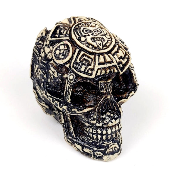 Mini Resin Sculptures Pura Cultura Small Ollin Skull 