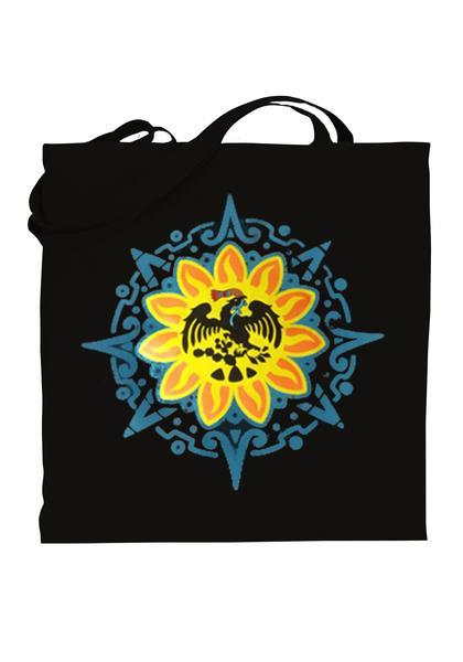 Graphic tote bag Bag Nahua Ollin Mexica/ black 