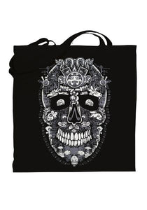 Graphic Tote Bag Bag Nahua Ollin Mayan Calendar Tote Bag/Black 