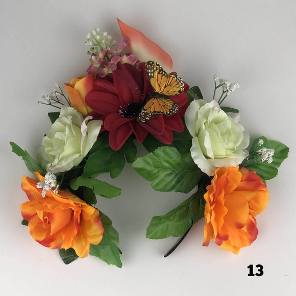 Flower Crown - Mexican Headpiece Headband - Day of the Dead, Dia de los Muertos Flower Crown Import 13 