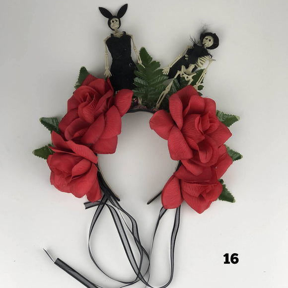 Flower Crown - Mexican Headpiece Headband - Day of the Dead, Dia de los Muertos Flower Crown Import 16 