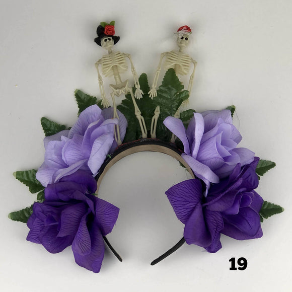 Flower Crown - Mexican Headpiece Headband - Day of the Dead, Dia de los Muertos Flower Crown Import 19 