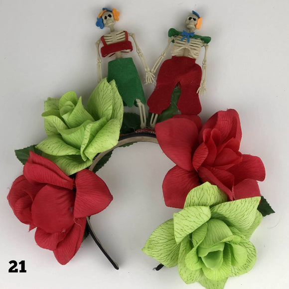 Flower Crown - Mexican Headpiece Headband - Day of the Dead, Dia de los Muertos Flower Crown Import 21 