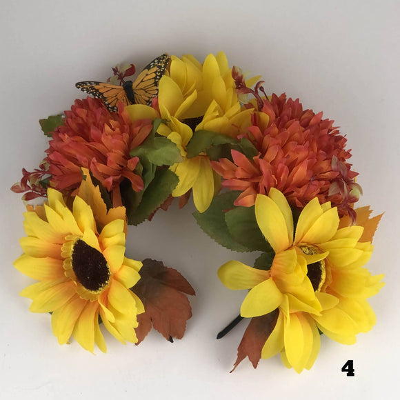 Flower Crown - Mexican Headpiece Headband - Day of the Dead, Dia de los Muertos Flower Crown Import 4 