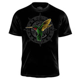 Huitzilin Premium Graphic T-shirt (Men's) Men Shirts Nahua Ollin Crew Neck Black S