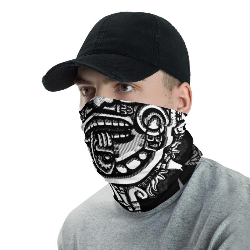 Aztec Mask Headband Two-in-One - Tubular Bandana, Neck Gaiter – Pura ...