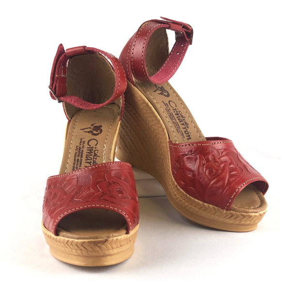 Platform Huaraches Footwear Pura Cultura Rosas 5 