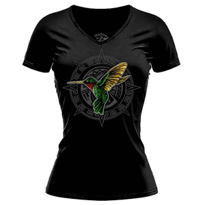 Colibri Premium Tee (Women's) Women shirts Nahua Ollin Crew Neck Black S